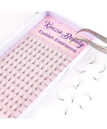 Kenzie Beauty Russian Volume 5D Premade Fans 0.07 C Curl Eyelash Extensions - 11mm - Buy Online on GoSupps.com