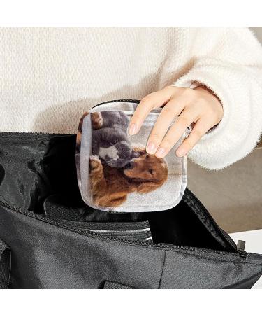 Period Bag Sanitary Napkin Storage Pouch | Travel Makeup Bag Animal Print - Color727 - Buy Online on GoSupps.com