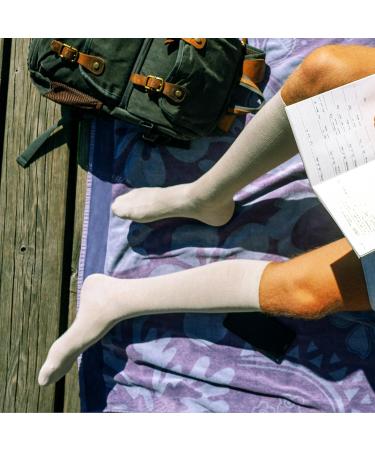 Shop Medical Compression Stockings for Women & Men - 60% Organic Cotton Size M (38-40) Black | Fast International Shipping - Buy Online on GoSupps.com