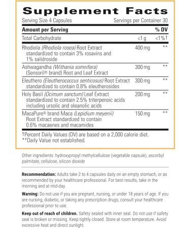 Integrative Therapeutics Bundle with Cortisol Manager 30 Tablets - Stress Support Supplement with Ashwagandha* - & HPA Adapt 120 Vegan Capsules - Support a Healthy Stress Response wit - Buy Online on GoSupps.com