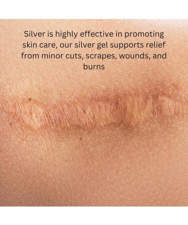 Extra Strength Colloidal Silver Gel 35 ppm | pH Balanced Natural Skin Care for Cuts Scrapes & Burns | 100ml Rejuvenation Gel - Buy Online on GoSupps.com