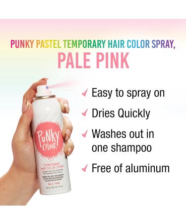 Punky Pastel Temporary Hair Color Spray Pale Pink 3.5 oz 1-Pack 1 Count (Pack of 1) Pale Pink - Buy Online on GoSupps.com