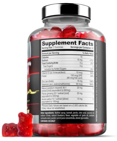 Muscle Gummy Bundle - Creatine Monohydrate Gummies & Testo Gummies for Men - Advanced Bundle - Buy Online on GoSupps.com