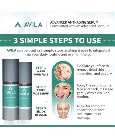 Avila Skincare Ageless Serum- Best Selling Serum Formula To Boost Collagen and Elastin Deeply Hydrate Skin and Diminish Fine Lines and Wrinkles - Improved Formula - Buy Online on GoSupps.com