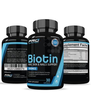 Biotin Hair Growth Vitamin Supplement- Grow Fuller Longer Thicker Healthier Hair Nails & Skin for Men & Women.