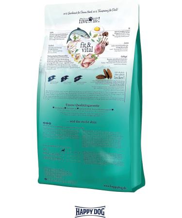 Happy Dog Supreme Fit & Vital Medium Adult Dog Food 1kg - Nutrient-Rich Formula for Healthy Dogs - Buy Online on GoSupps.com