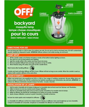 OFF! Backyard Mosquito Repellent Lamp Ideal for Camping and Outdoors Up to 6 Hours of Protection 1 Lamp and 1 Diffuser - Buy Online on GoSupps.com