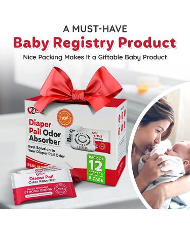 VZee Diaper Pail Deodorizer 16-Pack with Plastic Case - Munchkin Compatible, Odor Eliminator for Diaper Pails, Shoes, Drawers - Buy Online on GoSupps.com