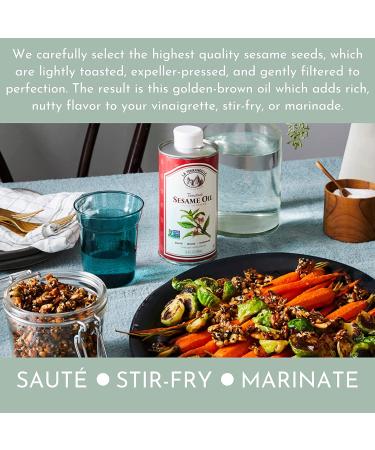 La Tourangelle Toasted Sesame Oil 25.4 fl oz - Premium Flavor for Cooking & Dressing - Buy Online on GoSupps.com