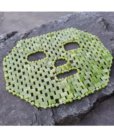 SIMPEXPE 100% Natural Jade Facial Sleep Mask | Anti-Aging Beauty Tool for Puffy Eyes & Dark Circles - Buy Online on GoSupps.com