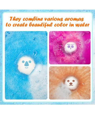 Aofmee Kids Bath Bombs with Surprise Inside - Handmade Gift Set for Kids and Women - Pack of 6 - Buy Online on GoSupps.com