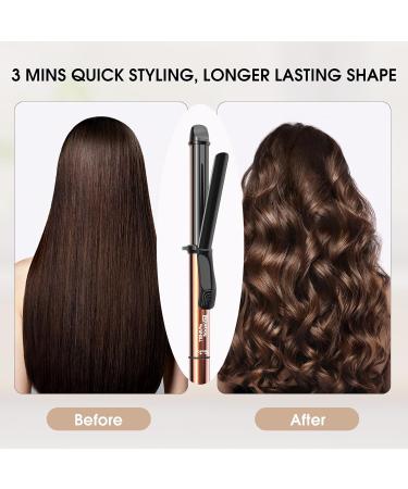 Nicebay 1 Inch Curling Iron - Professional Ceramic Coating Fast Heating to 430 F LED Display Worldwide Voltage 60 Mins Auto Off - Buy Online on GoSupps.com