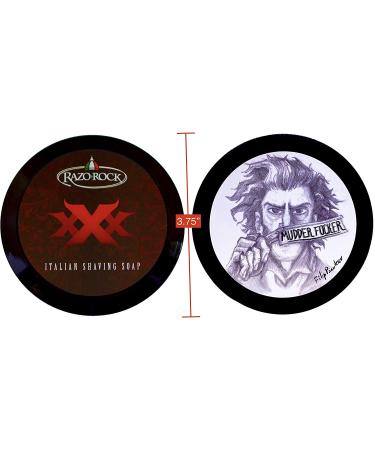 RazoRock XXX Shaving Soap Bundle with Mudder Focker Soap for Men - Artisan Made Tallow Based Soaps for Wet Shaving | Rich Lather and Classic Barbershop Scent (2 Items) - Buy Online on GoSupps.com