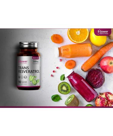 GH Resveratrol Supplement | 90 High Strength Capsules - 100mg Trans Resveratrol | Japanese Knotweed Antioxidant | Non-GMO, Allergen Free | Made in UK - Buy Online on GoSupps.com