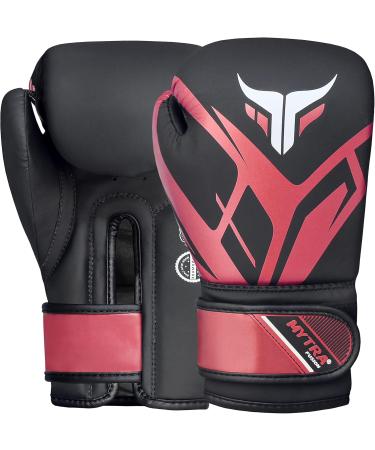 Buy Mytra Fusion Kids Boxing Gloves - Junior MMA Muay Thai Sparring 6-Oz Black/Maroon with Ventilated Palm - Buy Online on GoSupps.com