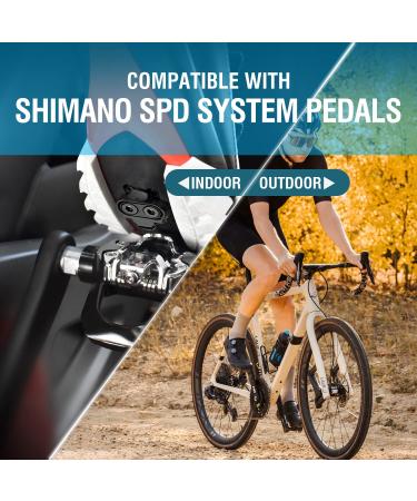 SPD Compatible Bike Cleats - Shimano SM SH51 Cleat Set for Indoor and Outdoor Cycling - Buy Online on GoSupps.com