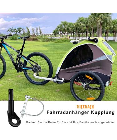 Universal Bicycle Trailer Coupling NICEDACK Dog & Childrens Bike Trailer Adapter Optimized for Easy Attachment & Compatibility - Buy Online on GoSupps.com