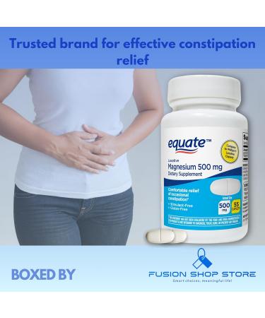 Buy Equate Magnesium Citrate 500mg - 55 Caplets for Digestive Support & Constipation Relief | Fusion Shop Store - Buy Online on GoSupps.com