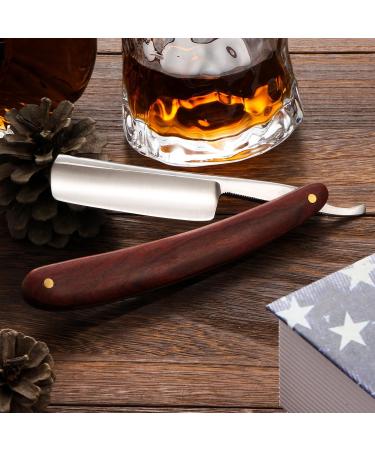 Premium Straight Edge Razor Set - Wooden Handle Knife Strap & Gift Box for Men | International Shipping - Buy Online on GoSupps.com