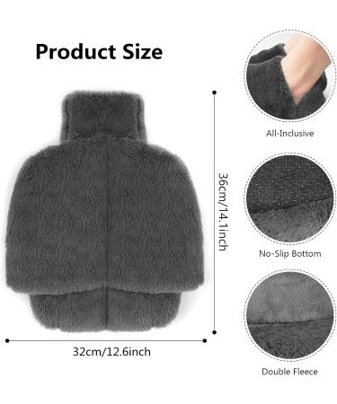 Buy 2-in-1 Foot Warmers Without Electricity - Lambskin Hot Water Bottle with Soft Cover for Ultimate Comfort | Heated Slippers for Adults | International Shipping Available - Buy Online on GoSupps.com