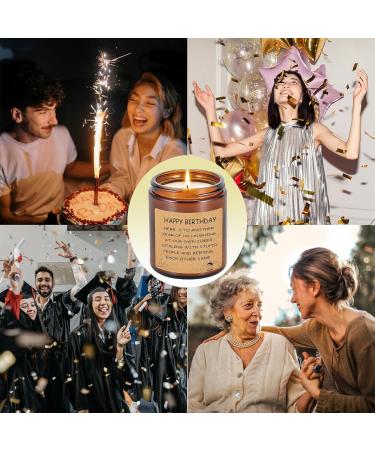 Soy Wax Lavender Scented Candle Gift for Women - Handmade Aromatherapy - 50 Hours Long Lasting - Perfect Birthday Gift for Friend - Buy Online on GoSupps.com