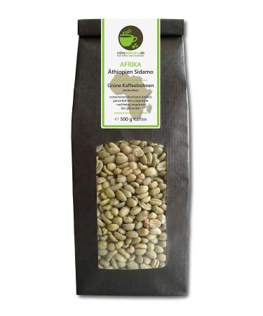 Green Coffee Beans Ethiopia Sidamo (Highland raw Coffee Beans 500g)