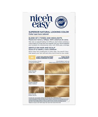 Clairol Nice'n Easy 9G Light Golden Blonde Hair Dye - 6.26 Fl Oz (Pack of 1) - Buy Online on GoSupps.com