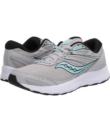 Saucony Women's Cohesion 13 Running Shoe 7.5 - Grey/Black | Lightweight & Supportive - Buy Online on GoSupps.com