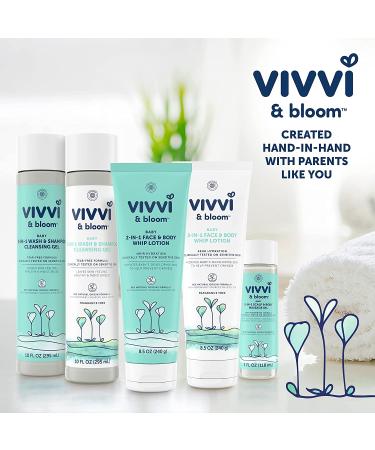 VIVVI & BLOOM Gentle Baby Massage Oil - 2-in-1 Formula for Scalp & Body - Hypoallergenic - 4 fl. Oz - Buy Online on GoSupps.com