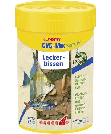 Sera GVG-Mix Nature 100 ml of the delicacies made of flakes & forage animals for a varied diet flake feed for aquarium fish feed with high usability so fewer algae flakes (1 Pack) - Buy Online on GoSupps.com