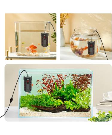 Yaobluesea 25W Aquarium Heater with LED Temperature Display - Ideal Thermostat for Small Aquariums Turtles & Betta Fish - Buy Online on GoSupps.com