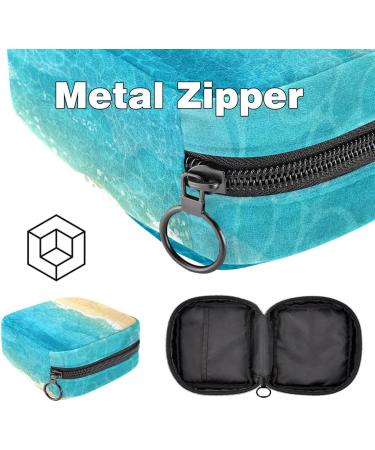 Muooum Menstrual Polster Bag with Zipper - Blue Tie Dye Tampon Collection Bag for Women & Girls (1 Count) - Buy Online on GoSupps.com