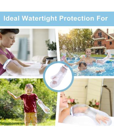 YUNCHI 100% Waterproof Arm Cast Cover for Kids - Reusable Bandage Protector for Broken Arms, Hands, Elbows, Wrists, and Fingers - Watertight Shower Bag for Bathing - Size Kids M - Buy Online on GoSupps.com