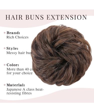 Natural Brown Hair Extensions - Real Hair Updo Ponytail Dutt & Tie 45g Voluminous Style - Buy Online on GoSupps.com