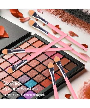 6-Piece Pink Eyeshadow Sponge Applicator Set - Versatile Makeup Tool for Effortless Eye Makeup Application | International Shipping - Buy Online on GoSupps.com