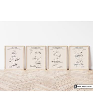 Poster Master 4-Piece Nail Clipper Blueprint Poster - Nail Polish Protector Patent Print - Polish Applicator Art - Dryer Art - Salon Art - Technical Drawing Art - Salon Decor - 8x10 UNFRAMED Wall Art Nail Salon 8x10 - Buy Online on GoSupps.com
