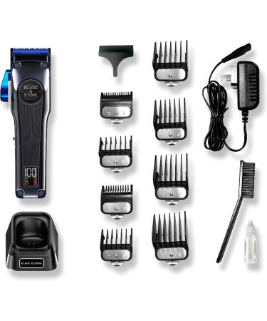 Blade & Stone Hair Clippers for Men Professional Barber Clippers PC801 Clipper | Diamond-S Blade | Micro-Gap Technology | 7200 RPM Digital Brushless Motor Cordless Hair Clippers - Dark Knight - Buy Online on GoSupps.com