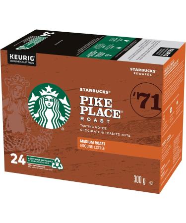 Starbucks Pike Place Medium Roast Coffee Single Serve Keurig K-Cup Pods 24 Capsules & French Roast Dark Roast Coffee Single Serve Keurig K-Cup Pods 24 Capsules - Buy Online on GoSupps.com