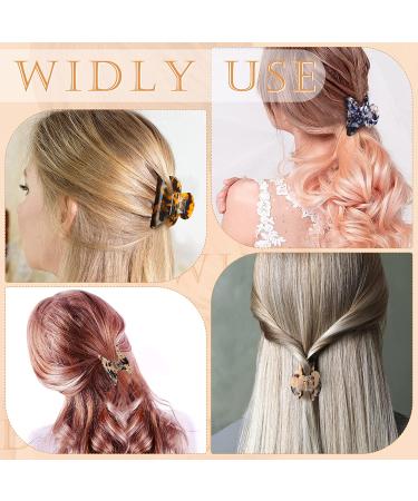 6-Piece Medium Hair Claw Clips Set - Tortoise & Leopard Print Barrettes for Women & Girls - Buy Online on GoSupps.com