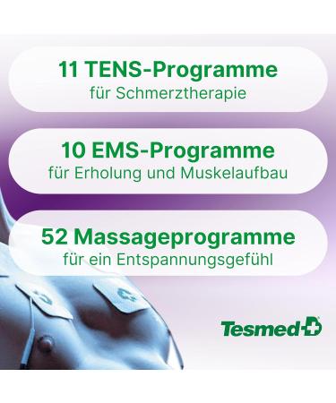 Tesmed TE-880R Plus Rechargeable Muscle Electrostimulator | EMS & TENS Therapy | 73 Programs | 8 Electrode Compatibility - Buy Online on GoSupps.com