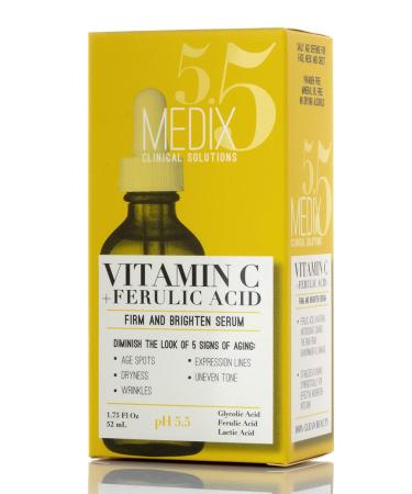 Medix 5.5 Vitamin C + Ferulic Acid Serum 1.75 fl oz | Firm & Brighten Skin - Buy Online on GoSupps.com