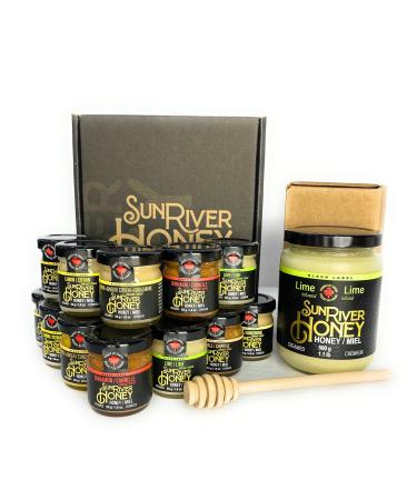 Sun River Honey Flavoured Honey Infusions (Mini Collection + Lime Single Bundle)
