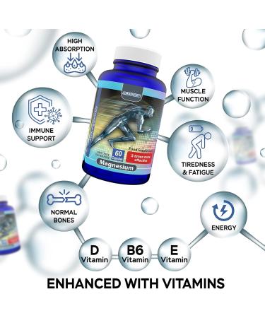 Zinc and Magnesium Bundle (60 Count) for Immune Support and Muscle Relief - Includes Vitamin B6, D, and E - Buy Online on GoSupps.com