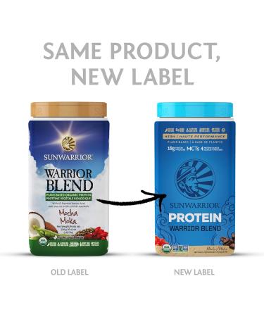 Sunwarrior - Warrior Blend Raw Plant-Based Protein Mocha 750 g - Buy Online on GoSupps.com