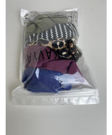 Kavya Boho Print Leopard Headbands for Women - 6 Pcs Hair Accessories Set | Elastic Hair Bands for Fashion and Yoga - UK Wide Delivery - Buy Online on GoSupps.com
