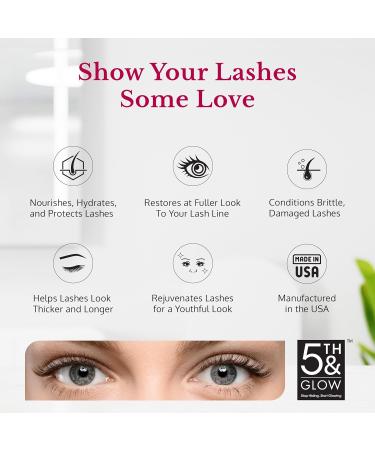 5th & Glow Miracle Lash Enhancing Serum | Nourish Hydrate & Promote Eyelash Growth | International Shipping Available - Buy Online on GoSupps.com