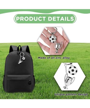 Fagent Football Keychain - 3D Metal Rotating Soccer Keychain & Mini Stress Balls | Perfect Gift for Football Players - Buy Online on GoSupps.com