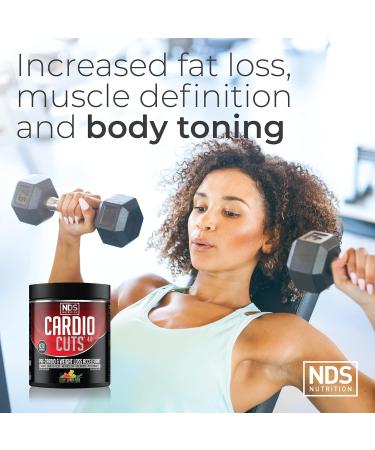 Cardio Cuts NDS Nutrition 4.0 Pre Workout Supplement - Advanced Weight Loss and Pre Cardio Formula with L-Carnitine CLA MCTs L-Glutamine and Safflower Oil - Gummy Rush (40 Servings) - Buy Online on GoSupps.com