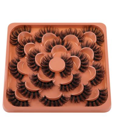 20mm Fluffy C Curl Faux Mink False Eyelashes - Dramatic Extensions Look | Eefofnn - Buy Online on GoSupps.com