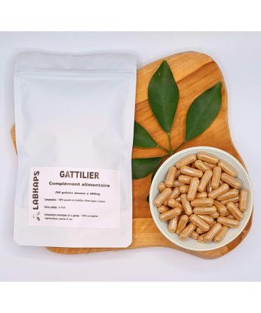 Labkaps Chaste tree 200 capsules 400 mg each 100% vegetable capsule shell - food supplement